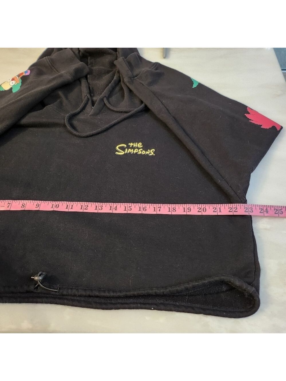 The Simpsons Black Cropped Hoodie - Picture 4 of 7